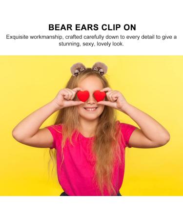 Beavorty 3 Pairs bear ear hair clip cosplay ear hair clip animal ear hair clips hair accessories for girls bows for girls fair halloween ear clips bear ears Miss polyester hairy pair clip - Buy Online on GoSupps.com