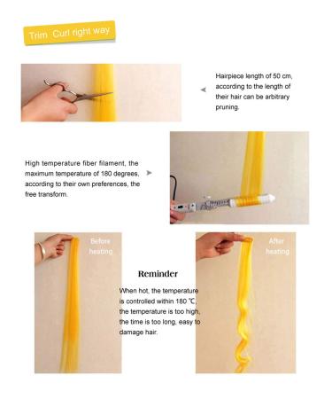 Buy Colorful Long Straight Synthetic Hair Clip-in Wig - 20 Inches Ladies' Hair Extension - Buy Online on GoSupps.com