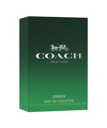 Coach Green Eau de Toilette - Long Lasting Fragrance with notes of Kiwi Rosemary Essence & Crystal Moss - Fruity & Green - 3.3 fl. oz. 3.3 Fl Oz - Buy Online on GoSupps.com