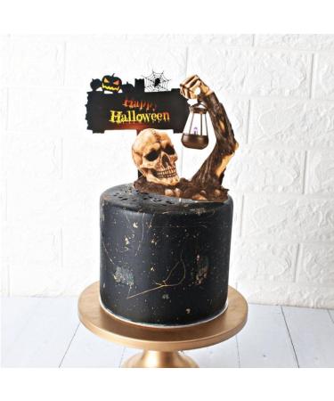 1 Set Halloween Cake Topper Cake Decorations Ghost Skull Cake Decorations Cupcake Topper for Halloween Party Supplies Decor - Buy Online on GoSupps.com
