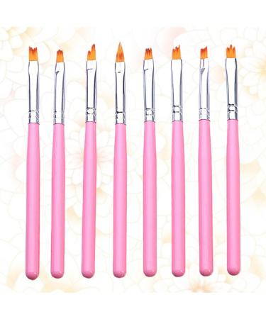 Beavorty 3 Sets UV Gel Nail Brush Nail Painting Pen Detail Drawing Brush Cleaning Gel Nail Art Brush Nail Art Tips Builder Kit De Manicura Nail Gel Nail Art Tool Flower Pen Pink Manicure - Buy Online on GoSupps.com