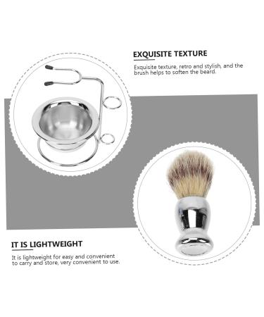 Ipetboom Beard Brush Holder & Men's Grooming Kit - Stainless Steel Shaving Stand for Mustache & Razor - Buy Online on GoSupps.com