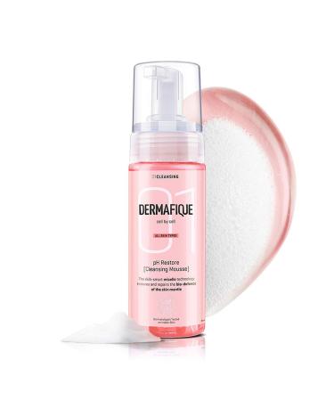 Derma.fique pH Restore Foaming Mousse 5.07 fl oz/150ml Gentle Face Cleanser Removes Impurities Ultra Mild Foaming Soap and Paraben Free