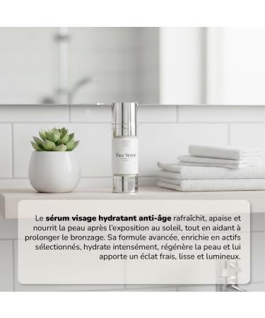 Active Luxe Moisturizing Anti-Aging Face Serum S rum Visage Anti- ge l huile de jojoba & vitamine E Hydratant anti-rides soin antioxydant 30 ml - Buy Online on GoSupps.com