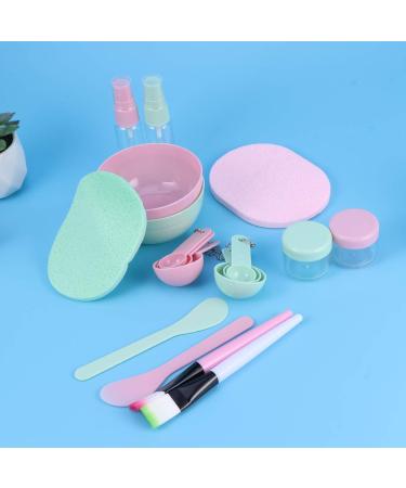 Beaupretty Facial Mask Bowl Set Silicone Facial Mask Brush Applicator Spoon Spatula with Facial Sponge for Women 2set(Pink Green) - Buy Online on GoSupps.com
