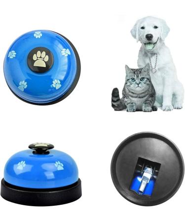 Slson Pet Training Bells - 2 Piece Set for Dogs & Cats - Potty Communication Door Bells with Large Button & Cat Pattern - White & Blue - Buy Online on GoSupps.com