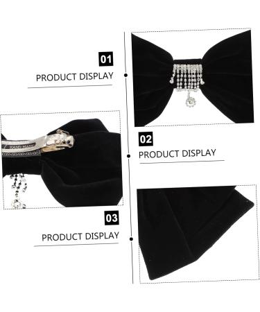 Beaupretty Hair Barrettes hairpin girl decor Bow Women Barrettes bow decor french barrette clips bow clip bow hairclips photo prop large claw Miss rhinestones Hair Pin - Buy Online on GoSupps.com