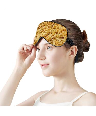 Realistic Instant Noodles Ramen Sleep Mask | Funny Eye Cover for Sleeping | Adjustable Strap | Blocks Light | Perfect for Night Travel and Nap | Men Women - Buy Online on GoSupps.com