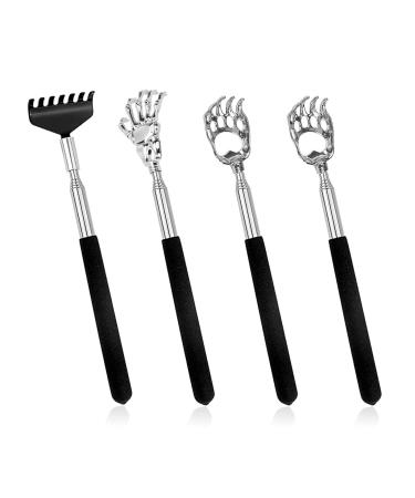 4 pieces back scratch scratch -hand back scratch back scratcher back scratch telescopic scratch hand back scratch wood jerk scratch back scratch hand hand