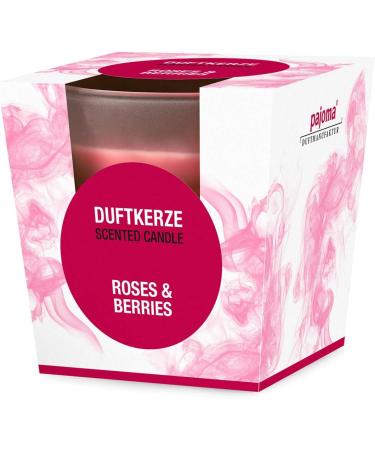 Pajoma Fragrance Candle Set - Roses & Berries | 4x120g 25-Hour Burn Time Premium Quality Gift Packaging - Buy Online on GoSupps.com