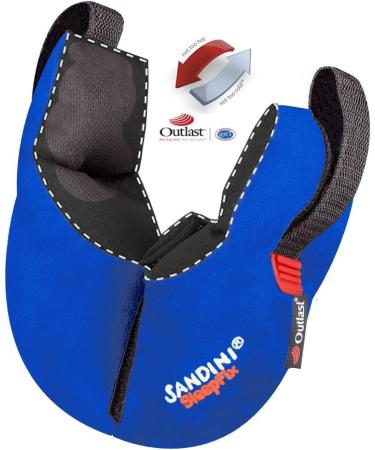 SANDINI SleepFix Kids Outlast Neck Pillow - Supportive Child's Neck Cushion with Temperature Regulation - Ideal for Car, Bike, and Travel - Prevents Head Tilting - Blue - Buy Online on GoSupps.com