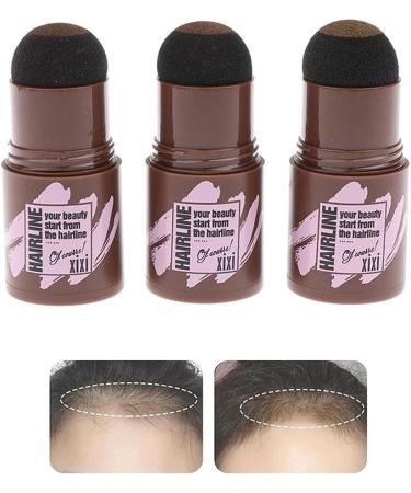 Srliya Hair Fibers for Thinning Hair Waterproof/Modification Hairline Powder Mushroom Head Puff Hair Line Topper for Fine Hair for Women & Men(Dark brown) - Buy Online on GoSupps.com