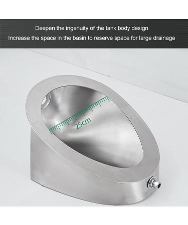 Stainless Steel Wall-Mounted Urinal Men's Urinal Public Toilet Urinal with Stainless Steel S Tube Suitable for Schools Prisons KTV Hospitals Shopping Malls Stations - Buy Online on GoSupps.com