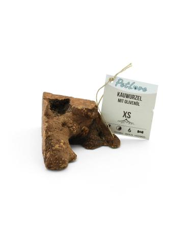Petlove chewing root for dogs with olive oil 100% natural chewing wood chewing bones with minerals Time stuff dog size: XS (60-150g) for puppies XS - with olive oil