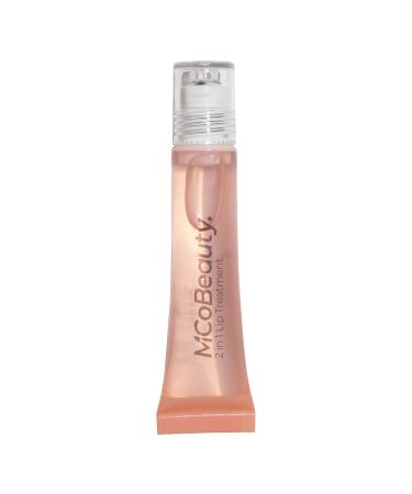 MCoBeauty 2-in-1 Glow & Treat Lip Oil Peach Hydrating Tint for Luscious Lips Vegan Cruelty Free Cosmetics