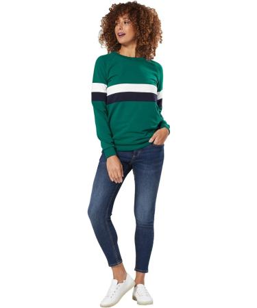 Zeta Ville Maternity Nursing Zipped Sweatshirt Striped Jumper - Dark Green - Size 12 - Buy Online on GoSupps.com