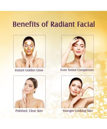 Lotus Herbals Radiant Gold Facial Kit for instant glow with 24K Pure Gold & Papaya 170g (Multi Use) - Buy Online on GoSupps.com