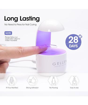 Buy Gellen Solid Gel Nail Glue & Remover Set | 60ml Nail Glue Remover + 15g Solid Gel for Press-On & Acrylic Nails | Best UV Lamp Glue for Durable Nail Tips - Buy Online on GoSupps.com