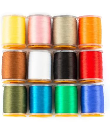 Hercules 140D Fly Tying Thread - 12 Colors Non Waxed - Fly Tying Wires Kit for Dry Wet Flies - Buy Online on GoSupps.com