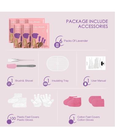 EasyinBeauty Touchscreen Paraffin Wax Machine | 3000ml Warmer with Lavender Wax | Paraffin Hot Wax Spa for Therapy and Soft Skin - Buy Online on GoSupps.com