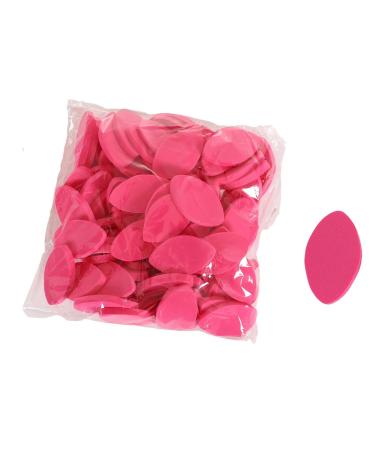 Sharplace Lot de 100 ponges d'entra nement r utilisables en forme d' il pour faux cils Rose Rouge