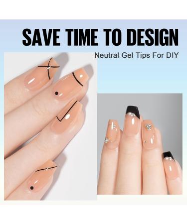 TOMICCA Short Coffin Nail Tips 180PCS - Nude Matte Full Coverage Soft Gel Nails for Nail Art Extensions - Buy Online on GoSupps.com
