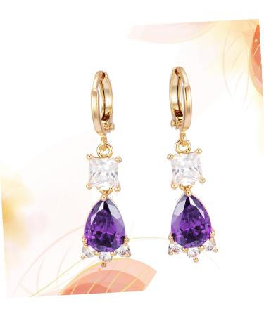 COHEALI 2 Pairs Earings for Women Women s Earrings Post Earrings for Women Womens Earrings Zircon Ear Rings Small Fresh Earrings Women Ear Rings Miss Purple Small and Fresh Jewelry Purplex3pcs mediumx3pcs - Buy Online on GoSupps.com
