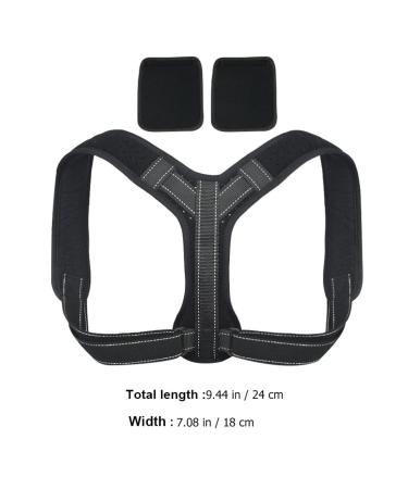 Buy Mobestech Adjustable Upper Brace Posture Corrector | Portable Belt Strap | Adjustable Support Harness | 24x17cm Black - International Shipping Available - Buy Online on GoSupps.com