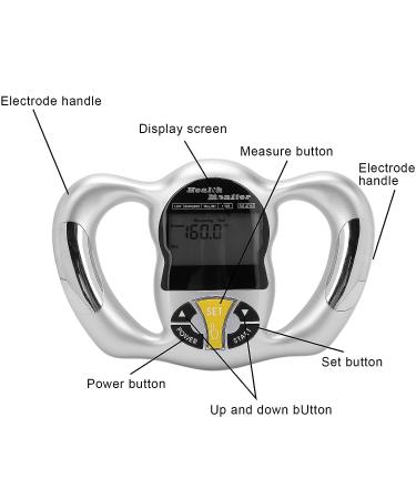 Digital Body Fat Analyzer - Handheld Tester for Calorie BMI Measurement and Weight Loss Monitor with LCD Screen - Buy Online on GoSupps.com