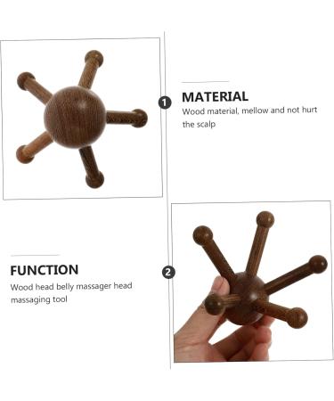 Beavorty 5 STK Wooden Scalp Massage Device - Five Claws Head Massager & Roller Tool for Relaxation - Buy Online on GoSupps.com