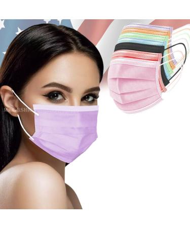3-Ply FACE MASK with Earloop(Multi Colors 70 pc)
