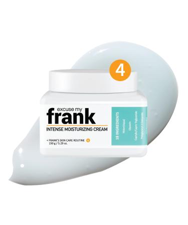 Excuse My Frank Intense Moisturizing Cream Fragrance Free Hyaluronic Facial Creams & Moisturizers 150 g / 5.29 oz I Korean Skincare