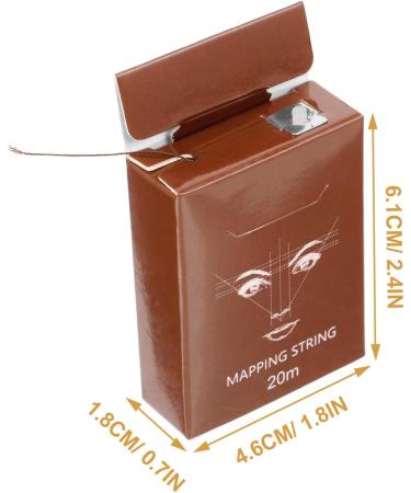 Hemoton Microblading Eyebrow Ink 1 Box String Ruler Ink Brow Mapping Supplies Eyebrow Drawing Aids Draw a Line Tool Brow Liner 6.10X4.60X1.80CM Light Brown - Buy Online on GoSupps.com