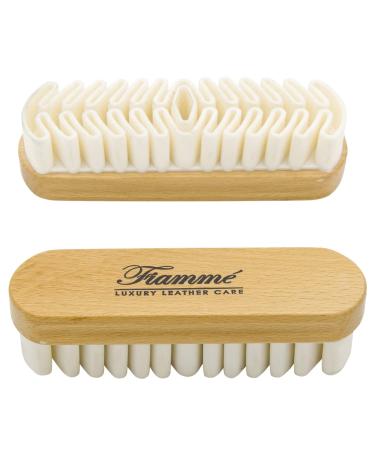 Suede Brush- Crepe Suede Shoe Brush for Cleaning Suede & Nubuck on Boots, Shoes, & Jackets- Fiamme Luxury Leather Care 1 Pack
