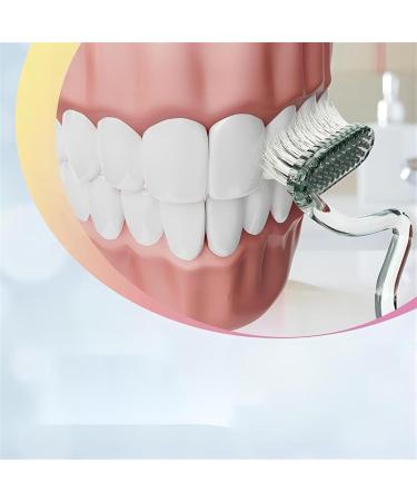 S-Shape Toothbrush for Adults | Scientific Vertical Brush with Soft Bristles | Tongue Coating & Interdental Cleaning | Extra Clean Green - Perfect for Men & Women - Buy Online on GoSupps.com