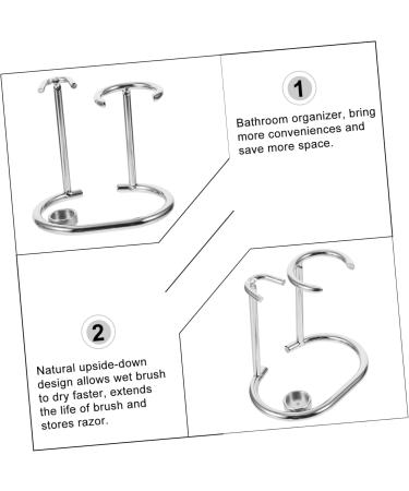 Doitool Men's Razor Holder & Organizer - Premium Wooden Shaving Stand & Kit for a Neat Shave Experience - Buy Online on GoSupps.com