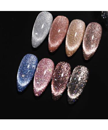 7.3ml Gel Nail Polish Aurora Diamond Gel Cat Eye Gel Colorful DIY Manicure Art Semi Permanent Need LED/UV Lamp Nail Art - (Color: 3) - Buy Online on GoSupps.com