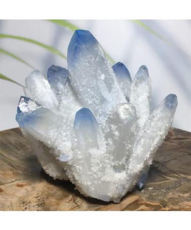 Crystal Natural Gemstone Ghost Phantom Crystal Cluster Quartz Specimen Blue Stone ningxiao - Buy Online on GoSupps.com