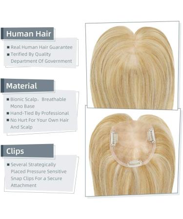 Hair Clips Hair Piece With Clips 100% Real Human Hair Crown Mono Base For Woman Blue Hair Clips (Color : 10 613 Size : 12x6cm) 12x6cm 10 613 - Buy Online on GoSupps.com