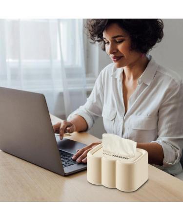 Tissue Box Holder - Wet Wipes Box Holder Dispenser Case Rectangular Wet Wipes Case with Lid for Tissue Bathroom Wet Wipes Countertop Room Night Stand Cream Color - Buy Online on GoSupps.com