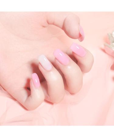 Artdone Sheer Gel Nail Polish Set - 6 Colors Translucent UV Gel for All Seasons - Milky White Pink Nude & Brown - Soak Off LED Lamp Manicure Kit - Buy Online on GoSupps.com