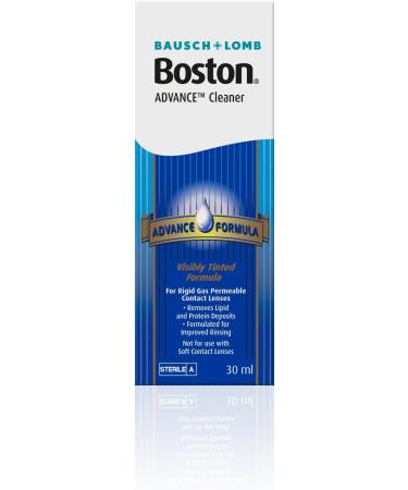 Boston Advance Cleaner 30ml - For RGP and Hard Contact Lenses - Leaves Lenses Clean & Ready for Disinfection - Buy Online on GoSupps.com