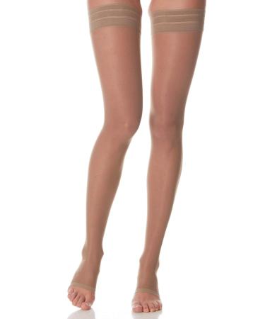Scudotex tights long self-adhesive 240 denier open toe colour natural size 4 1 piece