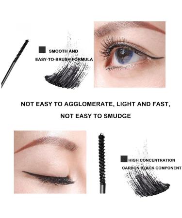 Mascara with Small Brush Head Waterproof and Long-Lasting Slender and Curly No Smudge Lengthened Thickened Fine Comb Type for Womenf 1.5g Brown - Buy Online on GoSupps.com