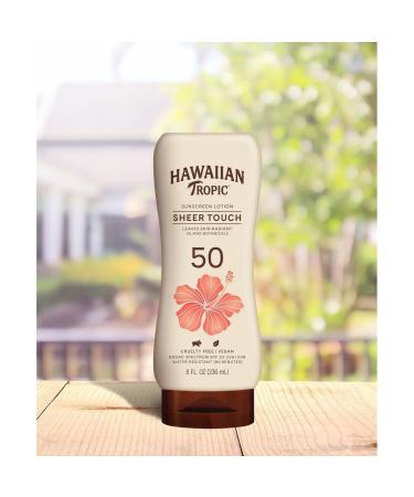 Hawaiian Tropic Sheer Touch Lotion SPF 50 Sunscreen 8 oz - Ultimate Sun Protection - Buy Online on GoSupps.com