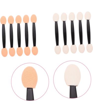 Didiseaon 100pcs Double Ended Eyeshadow Brush Eyeshadow Stick Eye Shadow Applicator Makeup Brush Bulk Tool 6.5x1.3cm Black - Buy Online on GoSupps.com