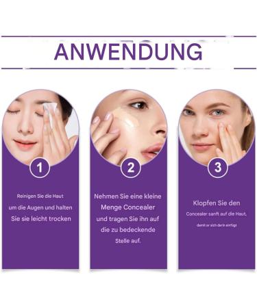  Generisch Concealer Concealer 4-in-1 Full Coverage Long Lasting Waterproof Foundation 10ml Moisturizing CC Cream for a Shine Natural Finish - Buy Online on GoSupps.com