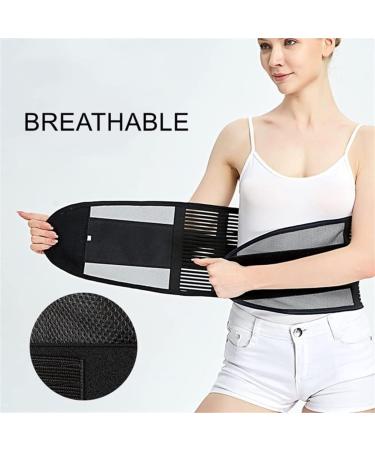 Back Brace Lumbar Support Lumbar Brace Support Lower Back Brace Waist Trainer Trimmer Belt For Pain Relief Waist Belt(Medium) Medium Black - Buy Online on GoSupps.com