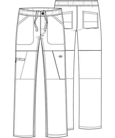 Dickies Dynamix Men Scrubs Pant DK110 - Medium Navy | Zip Fly Cargo - Buy Online on GoSupps.com