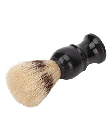 Portable shaving brush for men with a curved handle and high -quality bristle increases the foam cleaning brush light and portable